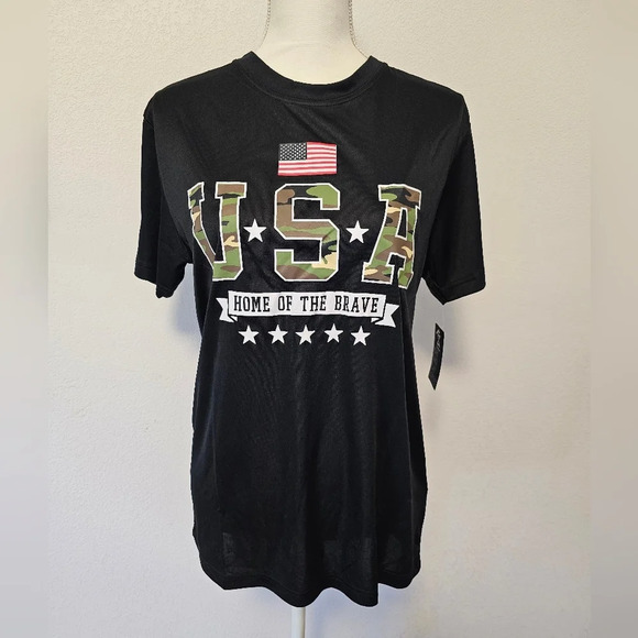 Striker Camo USA Home of the Brave T-Shirt Men's Size Small NWT - Picture 8 of 8